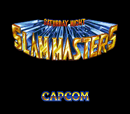 Saturday Night Slammasters (Europe) Title Screen